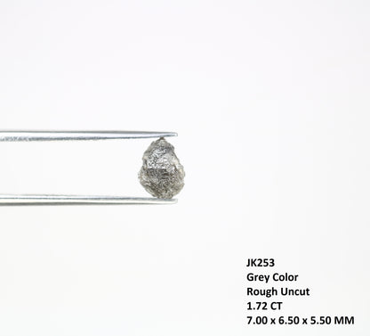 1.72 CT Rough Grey Natural Irregular Cut Raw Diamond For Engagement Ring - JayKrishna Diamond