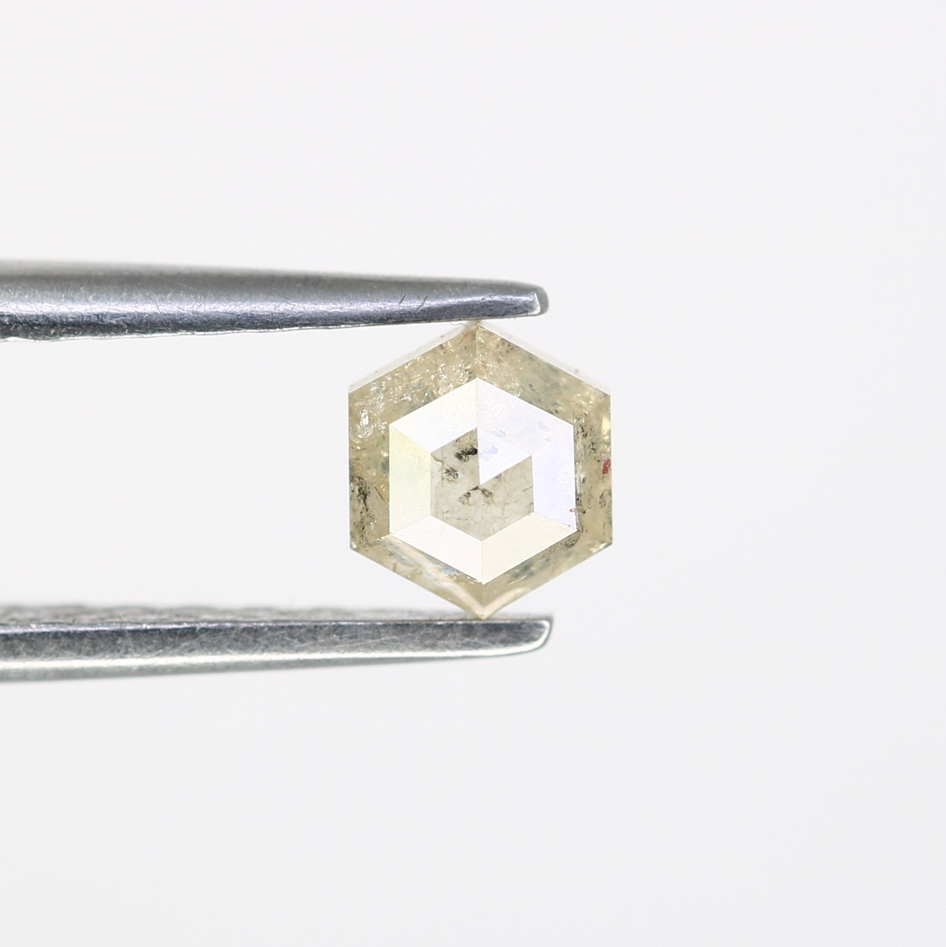 0.59 CT Natural Loose Salt and Pepper Hexagon Diamond – Unique Gem for Celestial Galaxy Rings - JayKrishna Diamond
