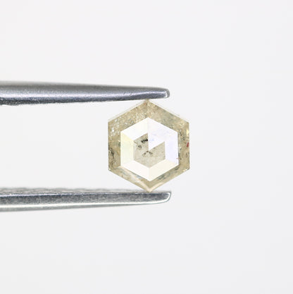 0.59 CT Natural Loose Salt and Pepper Hexagon Diamond – Unique Gem for Celestial Galaxy Rings - JayKrishna Diamond