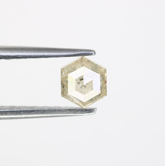 0.59 CT Natural Loose Salt and Pepper Hexagon Diamond – Unique Gem for Celestial Galaxy Rings - JayKrishna Diamond