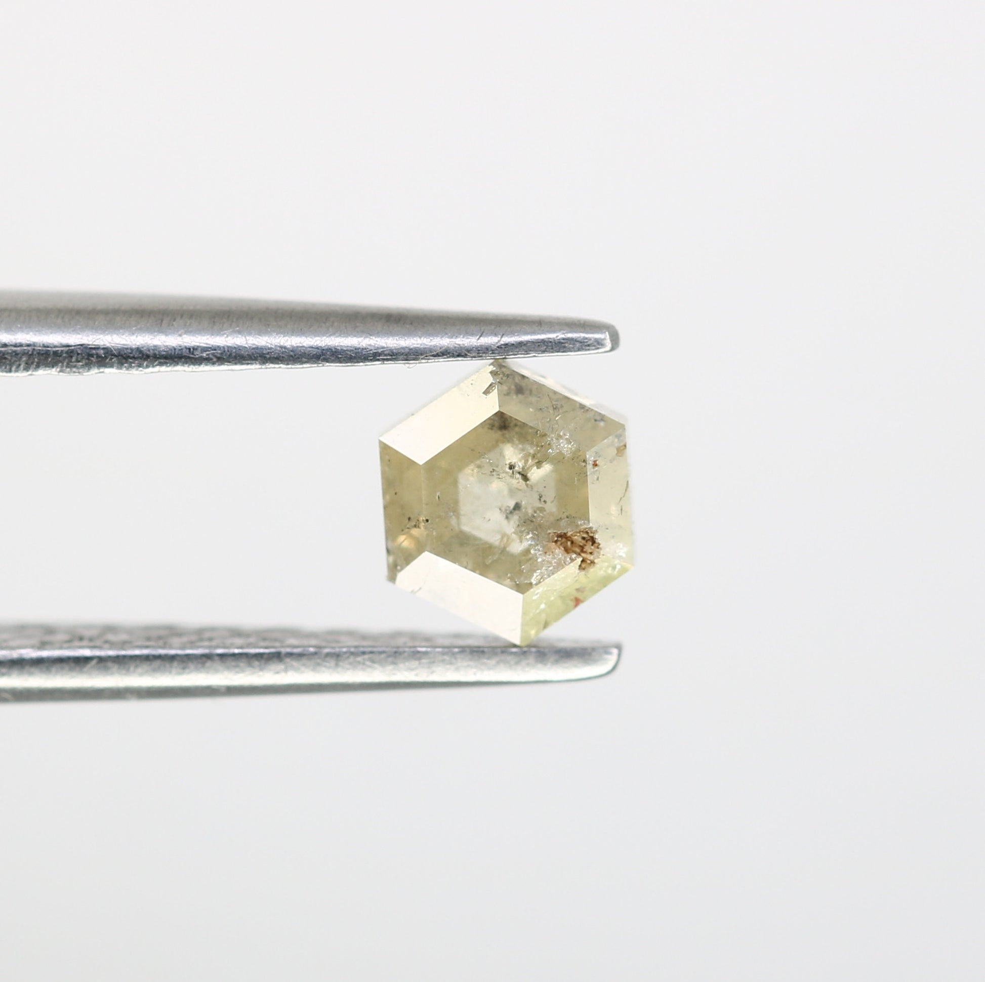 0.59 CT Natural Loose Salt and Pepper Hexagon Diamond – Unique Gem for Celestial Galaxy Rings - JayKrishna Diamond