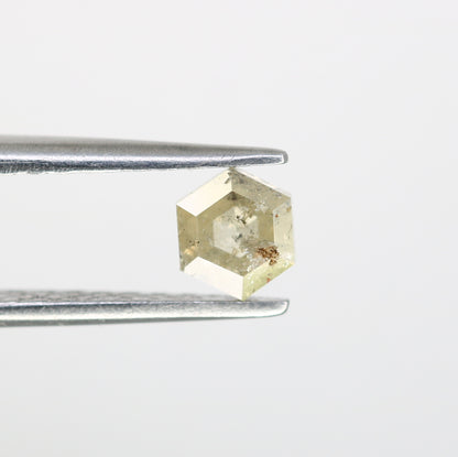 0.59 CT Natural Loose Salt and Pepper Hexagon Diamond – Unique Gem for Celestial Galaxy Rings - JayKrishna Diamond