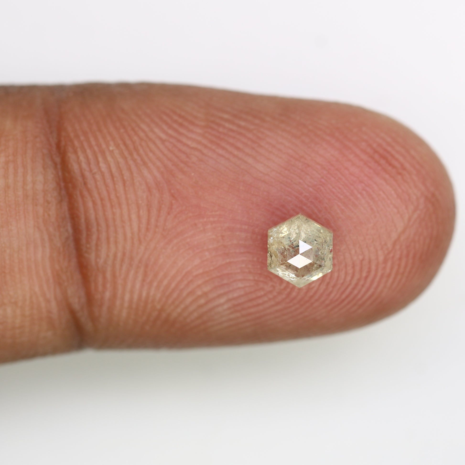0.59 CT Natural Loose Salt and Pepper Hexagon Diamond – Unique Gem for Celestial Galaxy Rings - JayKrishna Diamond