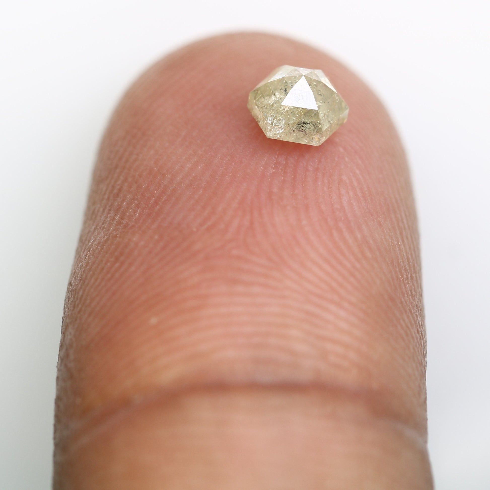 0.59 CT Natural Loose Salt and Pepper Hexagon Diamond – Unique Gem for Celestial Galaxy Rings - JayKrishna Diamond