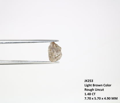 1.48 CT Light Brown Rough Raw Uncut Diamond For Engagement Ring - JayKrishna Diamond