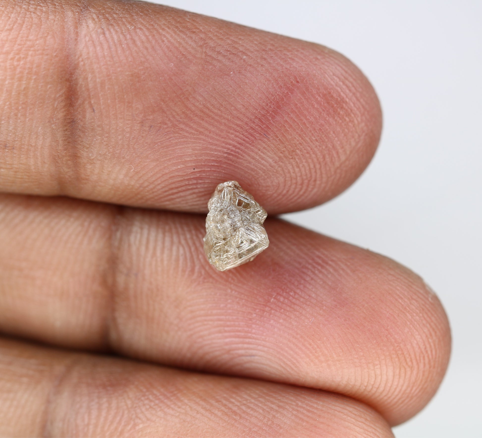 1.48 CT Light Brown Rough Raw Uncut Diamond For Engagement Ring - JayKrishna Diamond