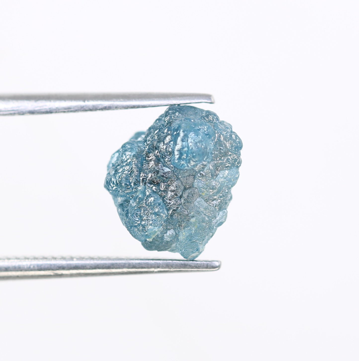 3.09 CT Irregular Cut Raw Rough Blue Diamond For Wedding Ring - JayKrishna Diamond