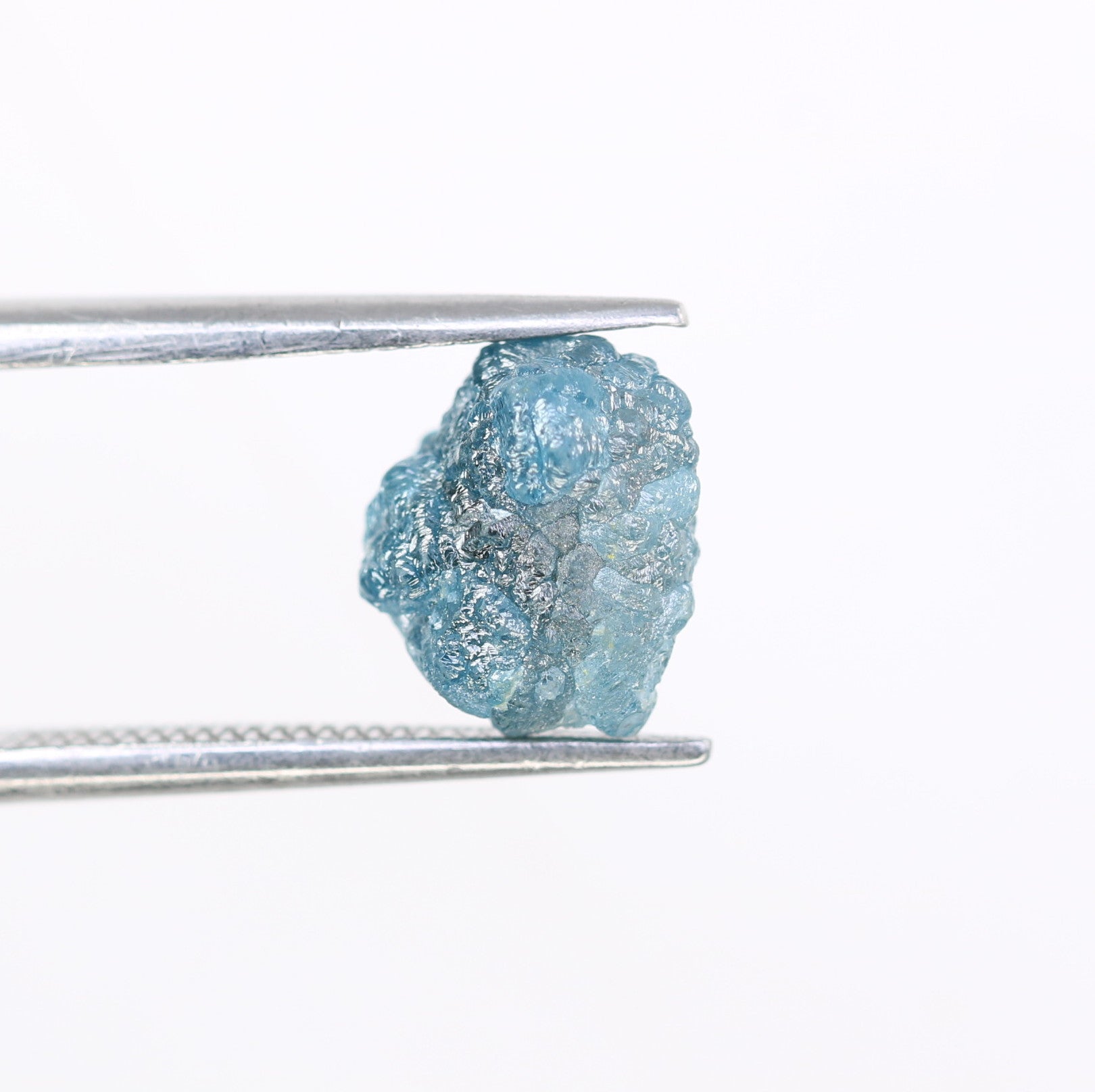 3.09 CT Irregular Cut Raw Rough Blue Diamond For Wedding Ring - JayKrishna Diamond