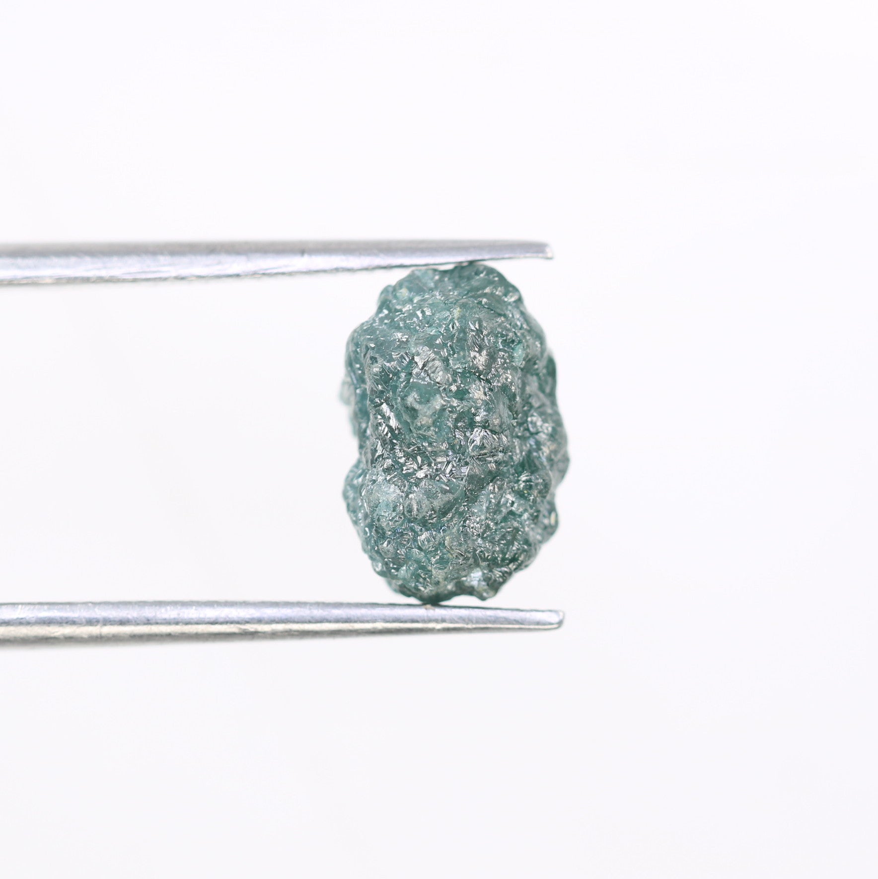 3.87 CT 10.00 x 7.80 MM Raw Rough Blue Irregular Cut Diamond For Engagement Ring - JayKrishna Diamond