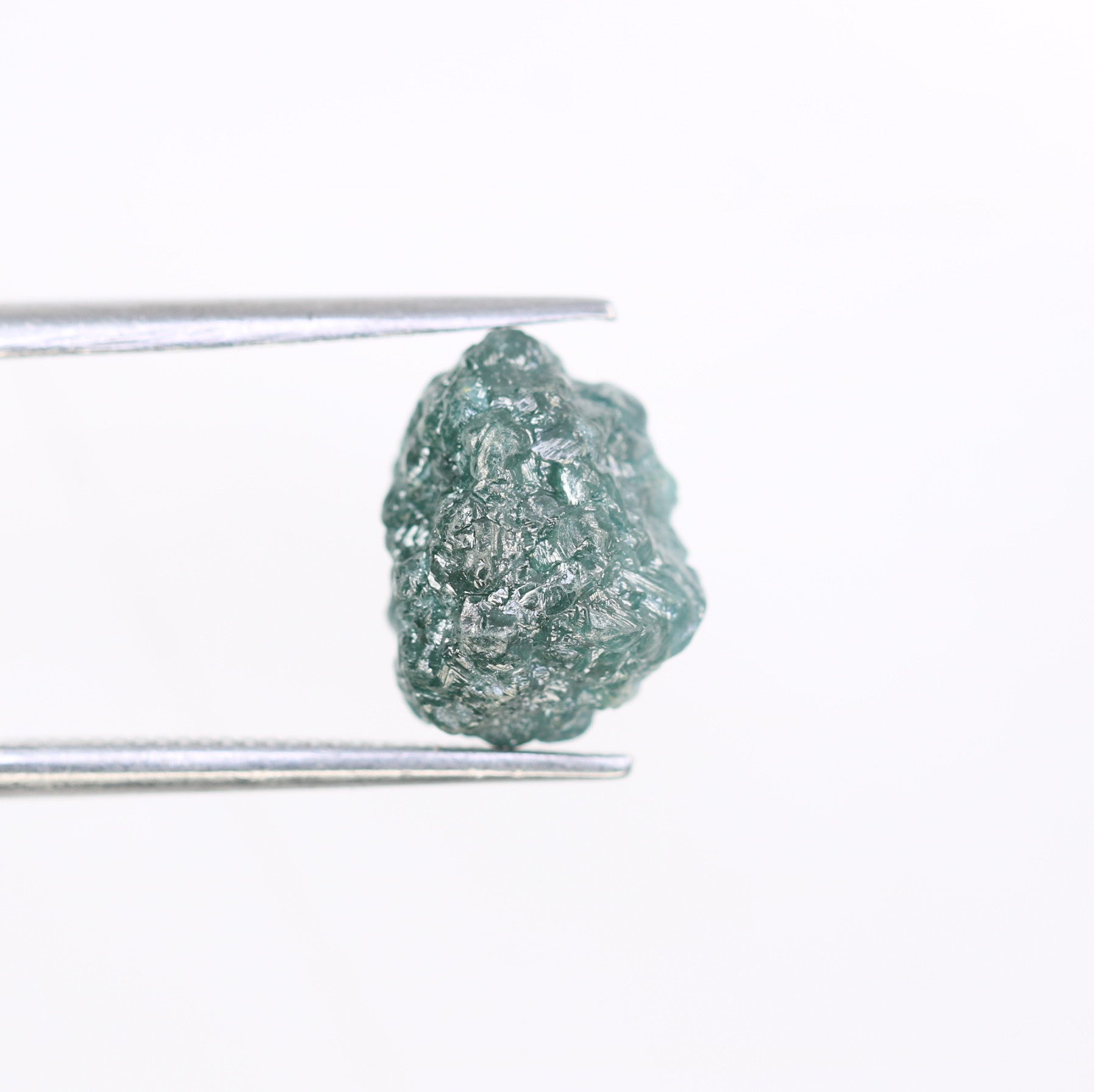 3.87 CT 10.00 x 7.80 MM Raw Rough Blue Irregular Cut Diamond For Engagement Ring - JayKrishna Diamond