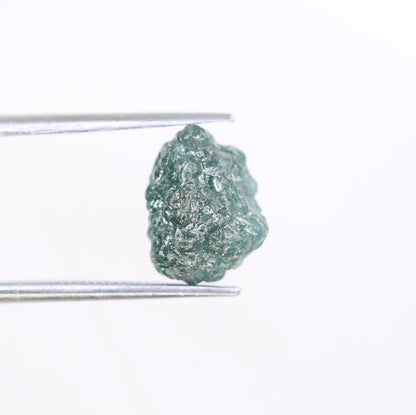 3.87 CT 10.00 x 7.80 MM Raw Rough Blue Irregular Cut Diamond For Engagement Ring - JayKrishna Diamond