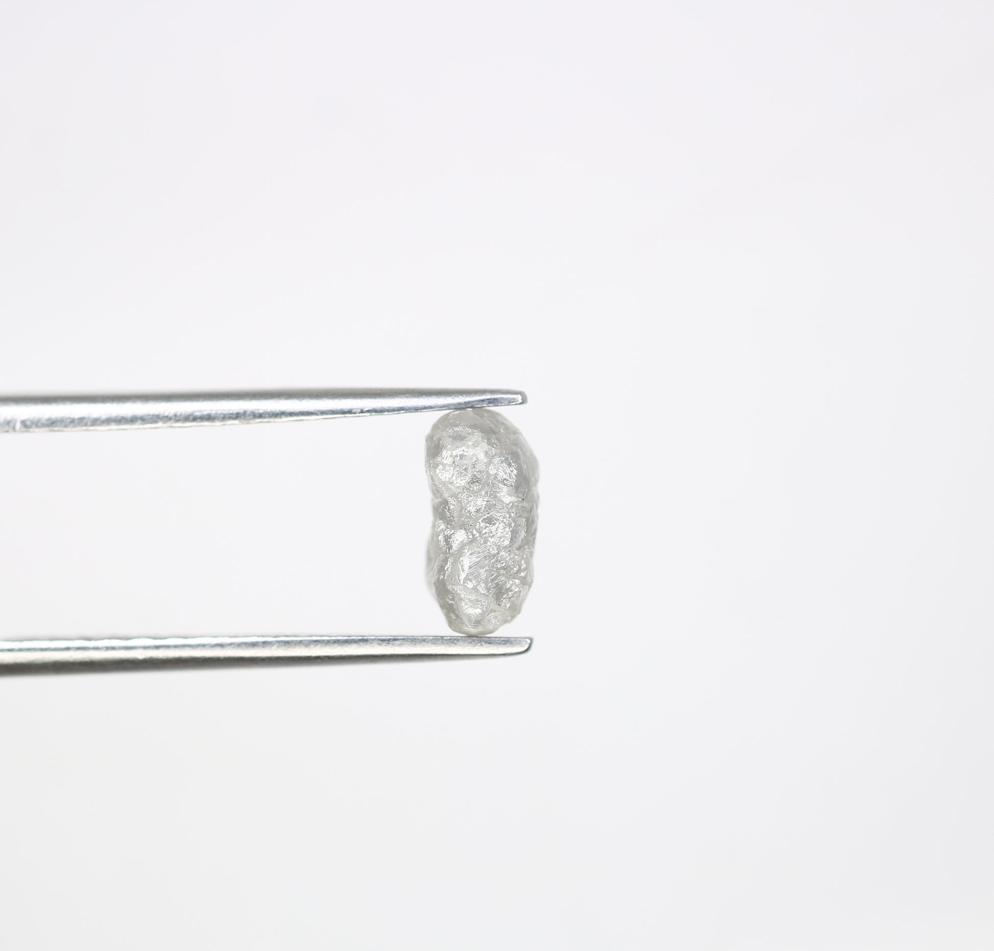 1.38 CT Raw Rough Grey Irregular Cut 7.70 MM Raw Diamond For Engagement Ring - JayKrishna Diamond