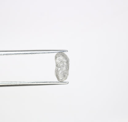 1.38 CT Raw Rough Grey Irregular Cut 7.70 MM Raw Diamond For Engagement Ring - JayKrishna Diamond