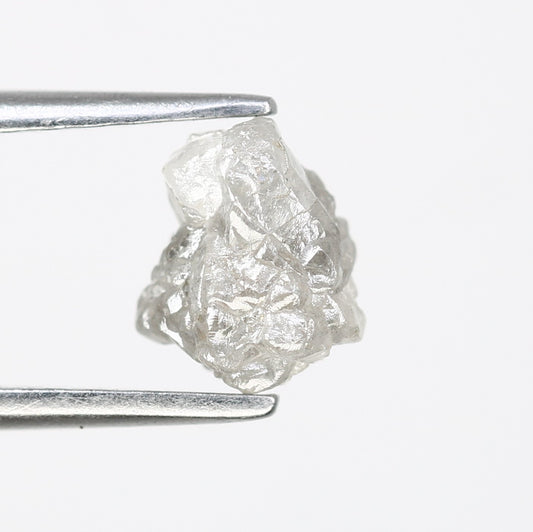 1.24 CT Raw Irregular Cut Raw Rough Grey Diamond For Engagement Ring - JayKrishna Diamond