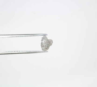 1.22 CT Raw Rough Irregular Cut Grey Diamond For Engagement Ring - JayKrishna Diamond