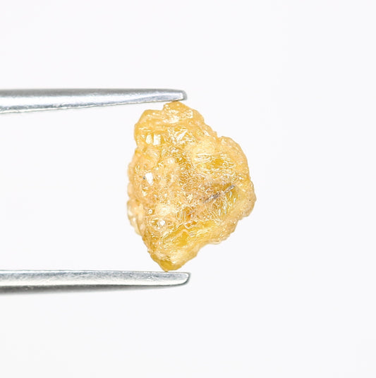 1.13 CT 7.50 x 5.80 MM Yellow Irregular Cut Rough Raw Diamond For Engagement Ring - JayKrishna Diamond