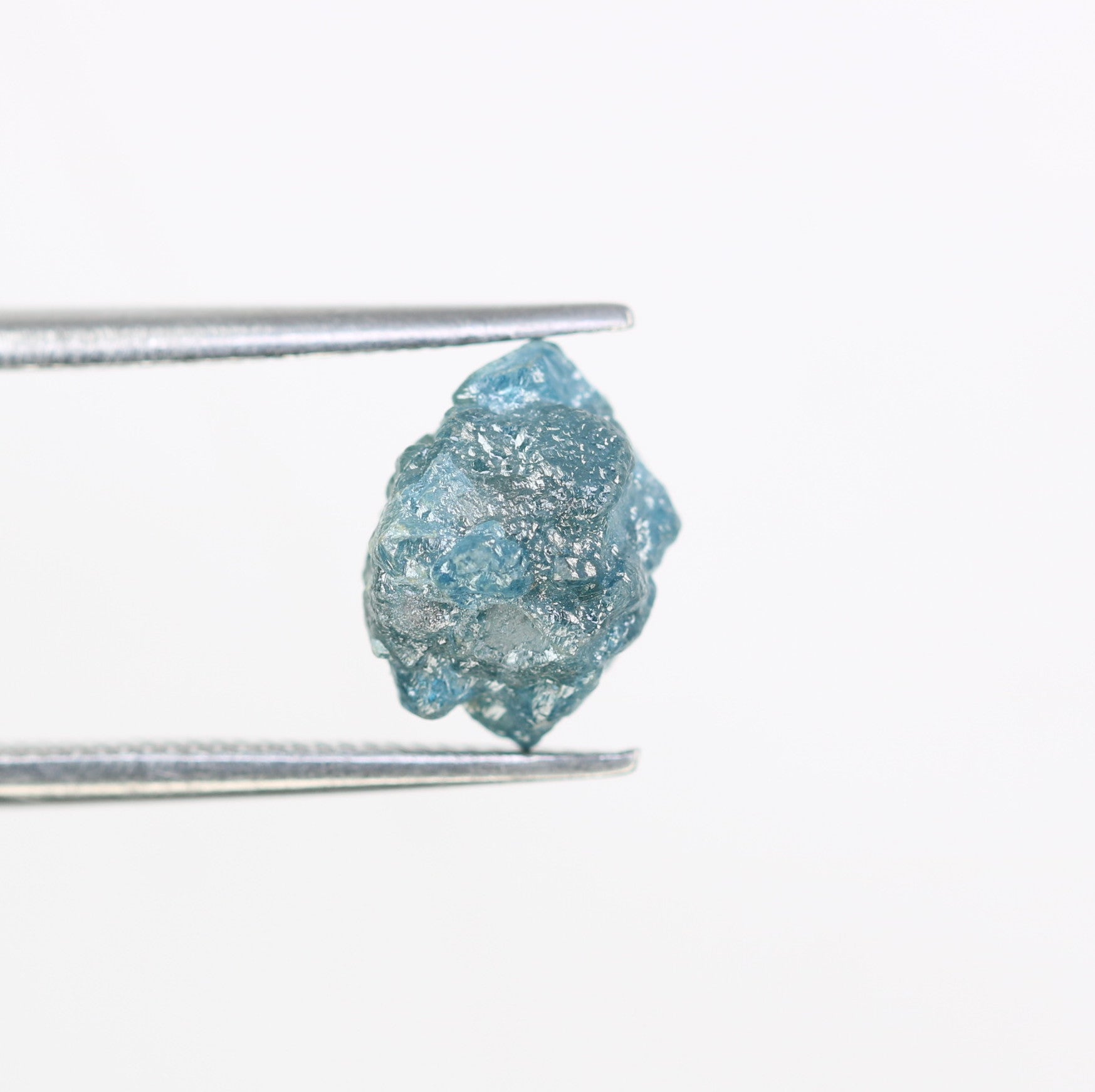 3.04 CT 9.20 MM Uncut Blue Rough Raw Diamond For Engagement Ring - JayKrishna Diamond