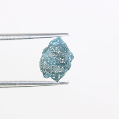 3.04 CT 9.20 MM Uncut Blue Rough Raw Diamond For Engagement Ring - JayKrishna Diamond