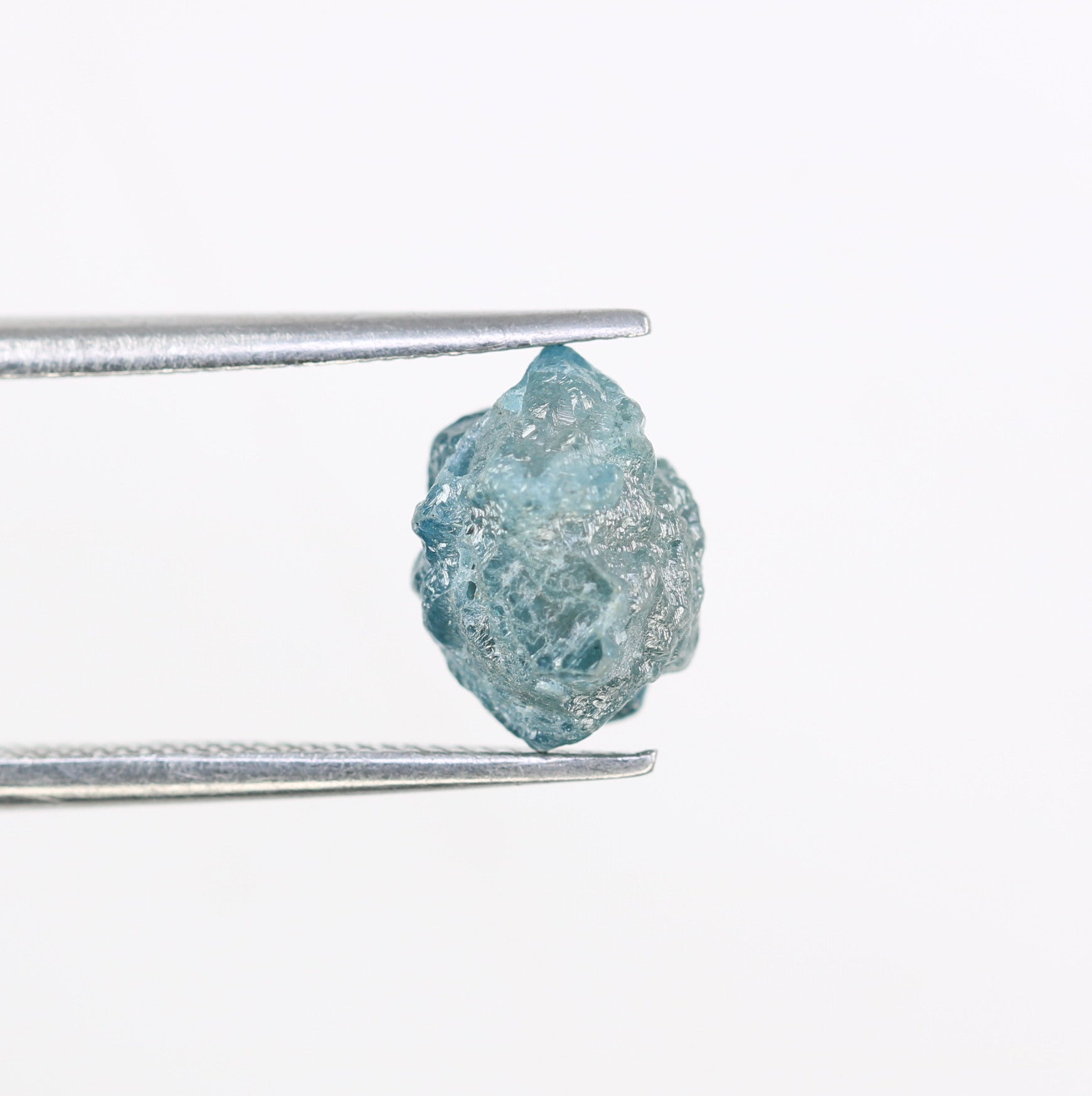 3.04 CT 9.20 MM Uncut Blue Rough Raw Diamond For Engagement Ring - JayKrishna Diamond