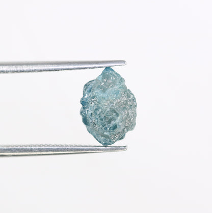 3.04 CT 9.20 MM Uncut Blue Rough Raw Diamond For Engagement Ring - JayKrishna Diamond