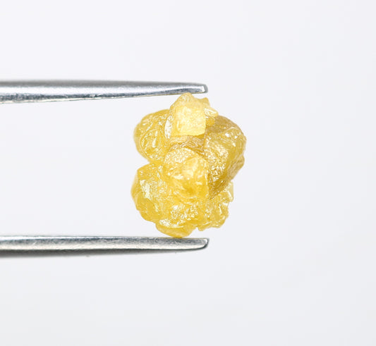 1.30 CT 7.10 x 5.80 MM Yellow Rough Raw Irregular Cut Diamond For Engagement Ring - JayKrishna Diamond