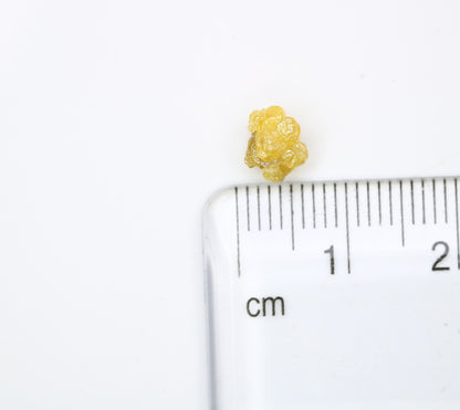 1.30 CT 7.10 x 5.80 MM Yellow Rough Raw Irregular Cut Diamond For Engagement Ring - JayKrishna Diamond