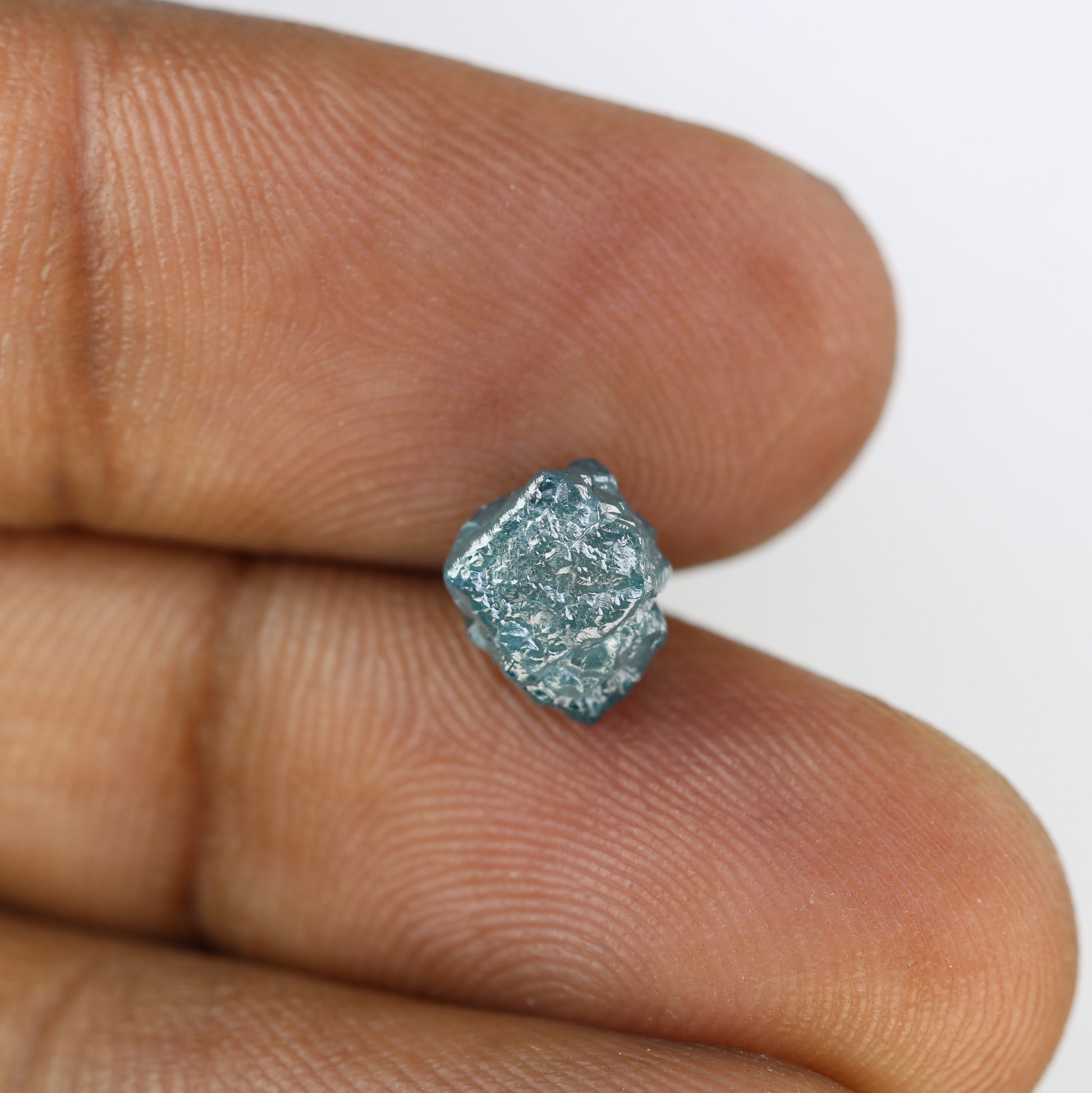 3.09 CT Raw Irregular Cut Rough Blue Diamond For Engagement Ring - JayKrishna Diamond