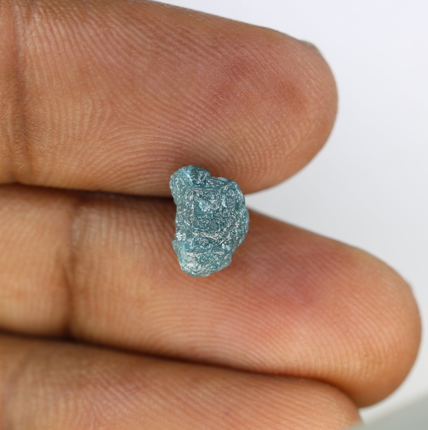 2.61 CT Irregular Cut Raw Rough Blue Diamond For Wedding Ring - JayKrishna Diamond