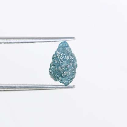 1.98 CT Rough Irregular Cut Blue Raw Diamond For Wedding Ring - JayKrishna Diamond