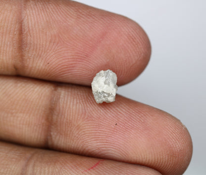 1.32 CT Irregular Cut Grey Raw Rough Diamond For Engagement Ring - JayKrishna Diamond