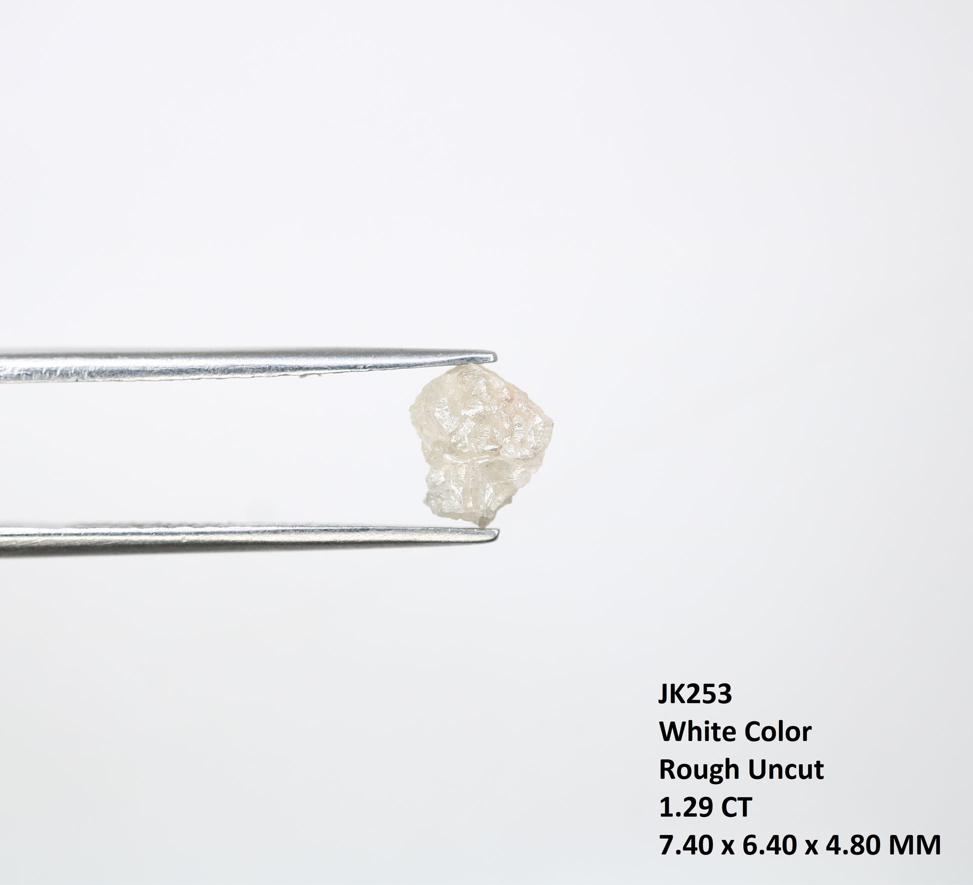1.29 CT Natural Rough Raw White Uncut Diamond For Engagement Ring - JayKrishna Diamond