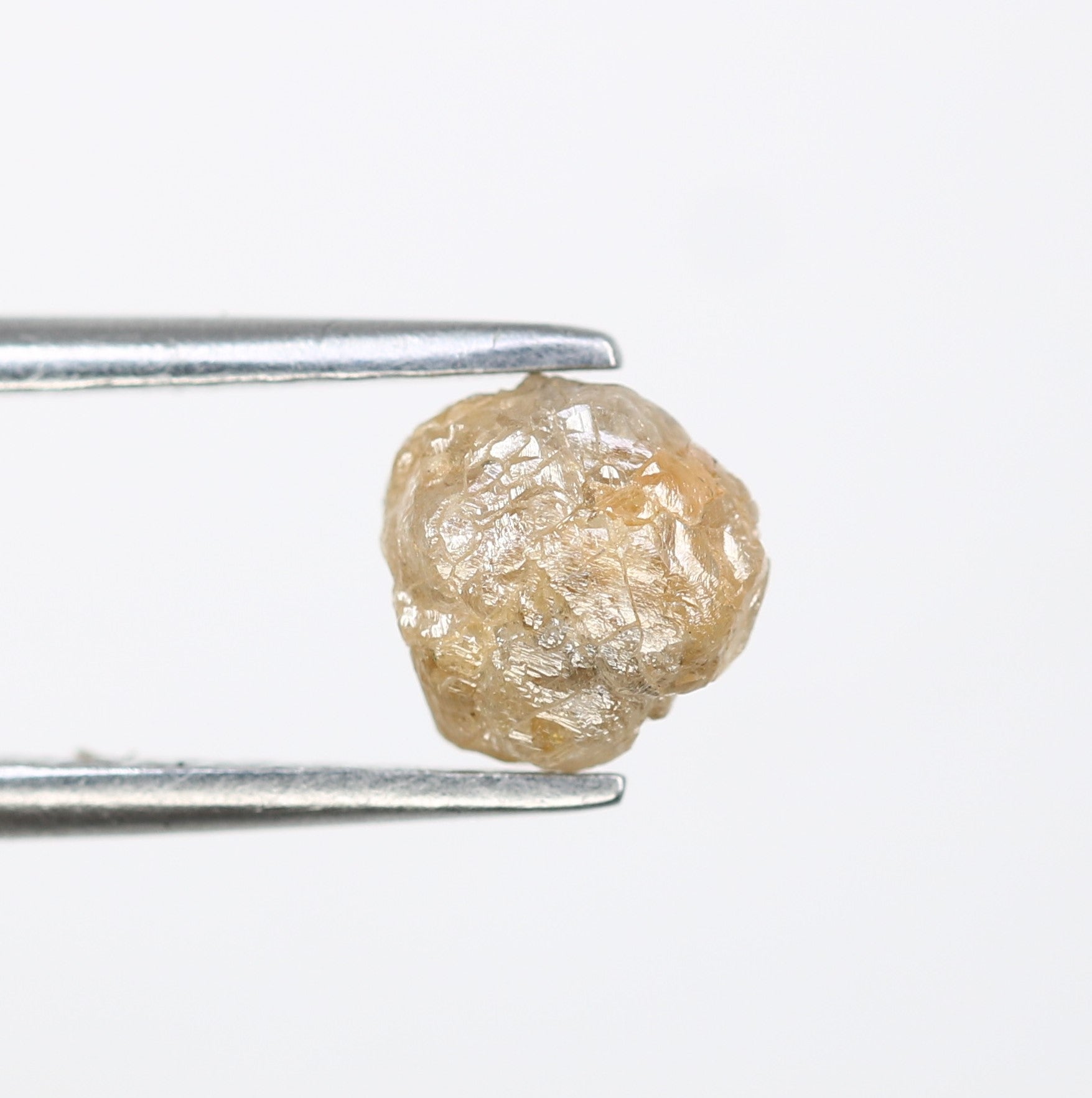 1.25 CT Uncut Natural Peach Raw 5.80 MM Rough Loose Diamond For Promise Ring - JayKrishna Diamond