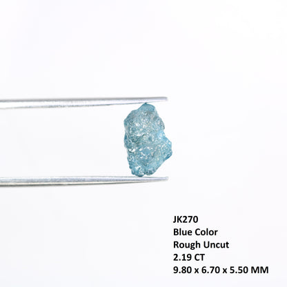 2.19 CT Rough Raw Blue Uncut Diamond For Engagement Ring - JayKrishna Diamond