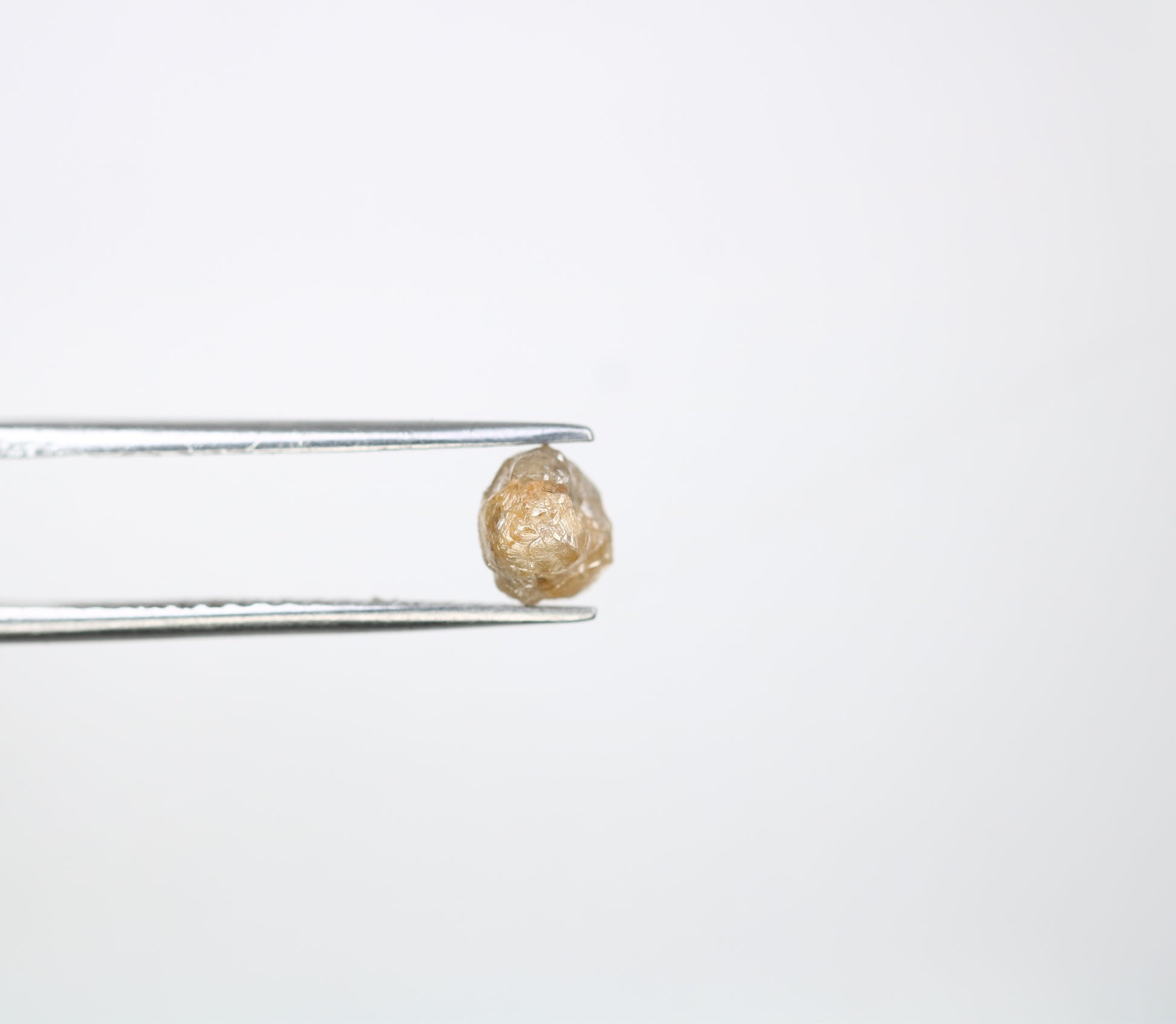1.25 CT Uncut Natural Peach Raw 5.80 MM Rough Loose Diamond For Promise Ring - JayKrishna Diamond