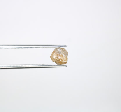 1.25 CT Uncut Natural Peach Raw 5.80 MM Rough Loose Diamond For Promise Ring - JayKrishna Diamond
