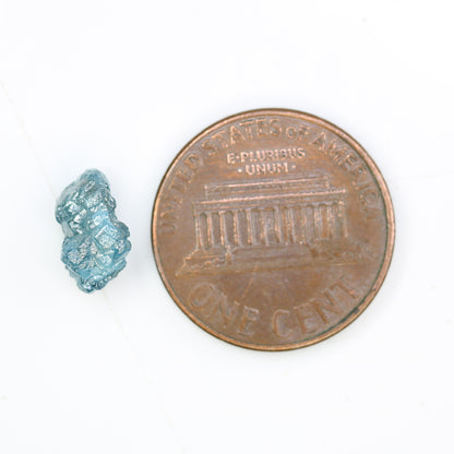 2.19 CT Rough Raw Blue Uncut Diamond For Engagement Ring - JayKrishna Diamond