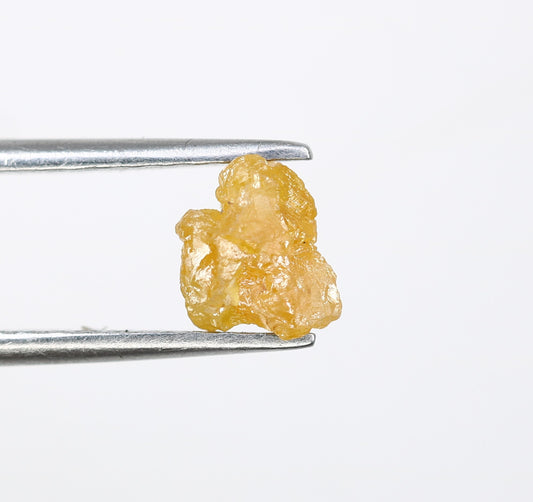 1.05 CT 6.20 MM Rough Yellow Irregular Cut Raw Diamond For Engagement Ring - JayKrishna Diamond