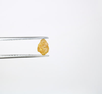 1.05 CT 6.20 MM Rough Yellow Irregular Cut Raw Diamond For Engagement Ring - JayKrishna Diamond