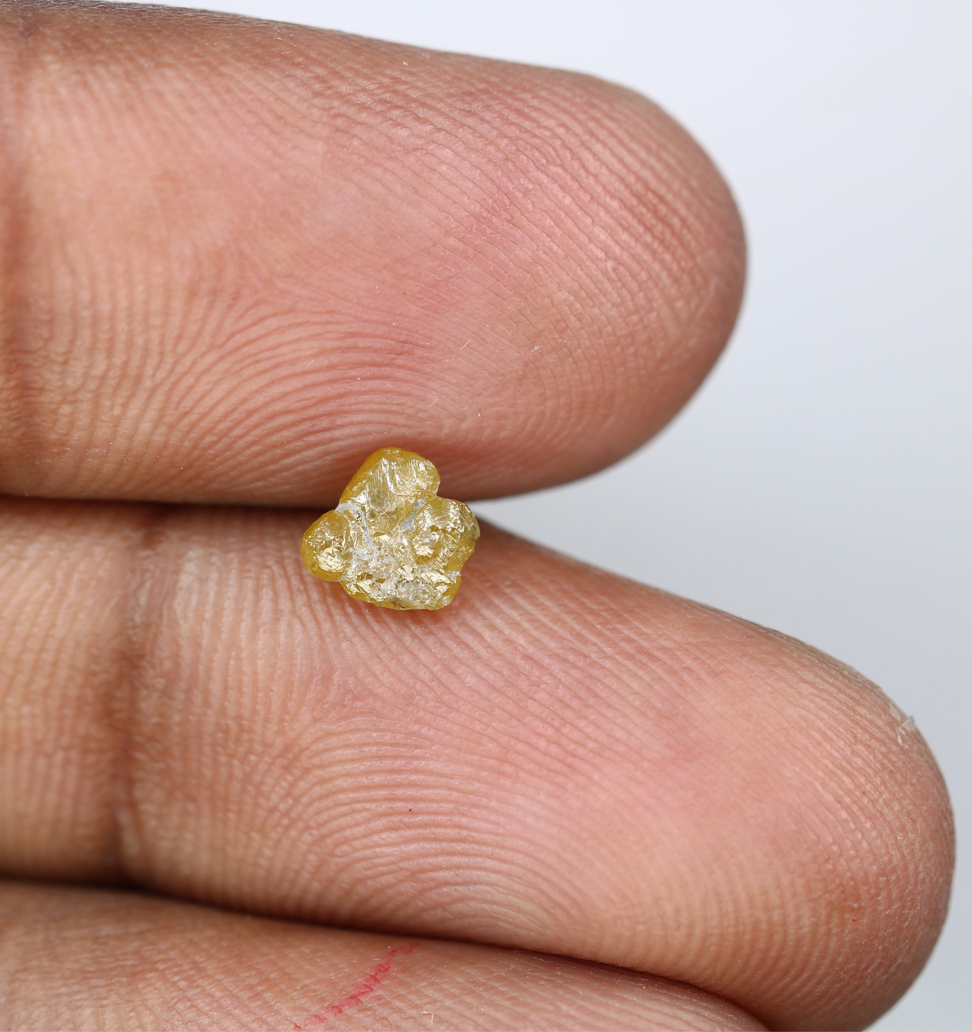 0.64 CT Natural Green Uncut Raw Rough Diamond for a One-of-a-Kind Engagement Ring: Elegant Gemstone Jewelry Piece - JayKrishna Diamond