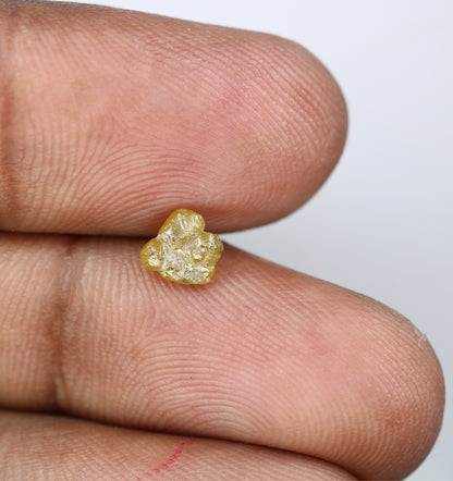 0.64 CT Natural Green Uncut Raw Rough Diamond for a One-of-a-Kind Engagement Ring: Elegant Gemstone Jewelry Piece - JayKrishna Diamond