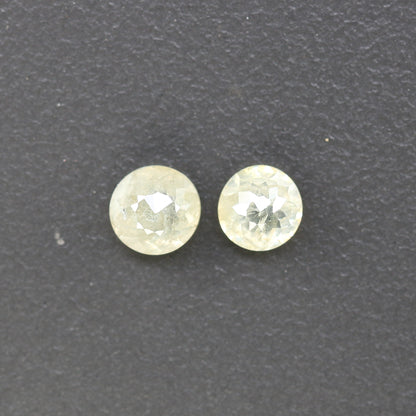 0.84 Carat Fancy Light Yellow Color Round Rose Cut Diamond For Galaxy Ring - JayKrishna Diamond