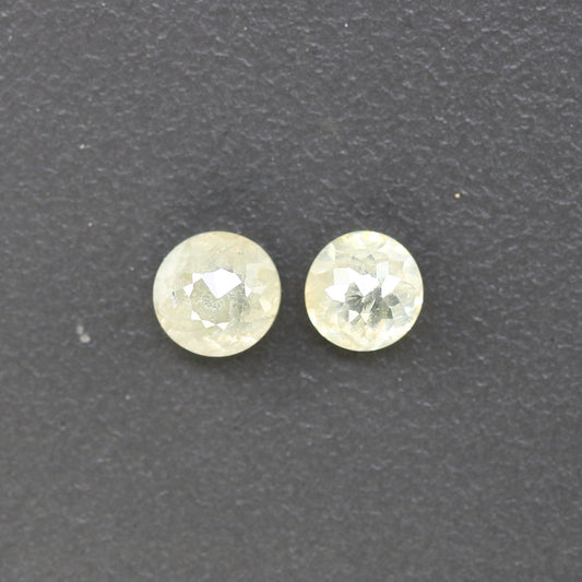 0.84 Carat Fancy Light Yellow Color Round Rose Cut Diamond For Galaxy Ring - JayKrishna Diamond