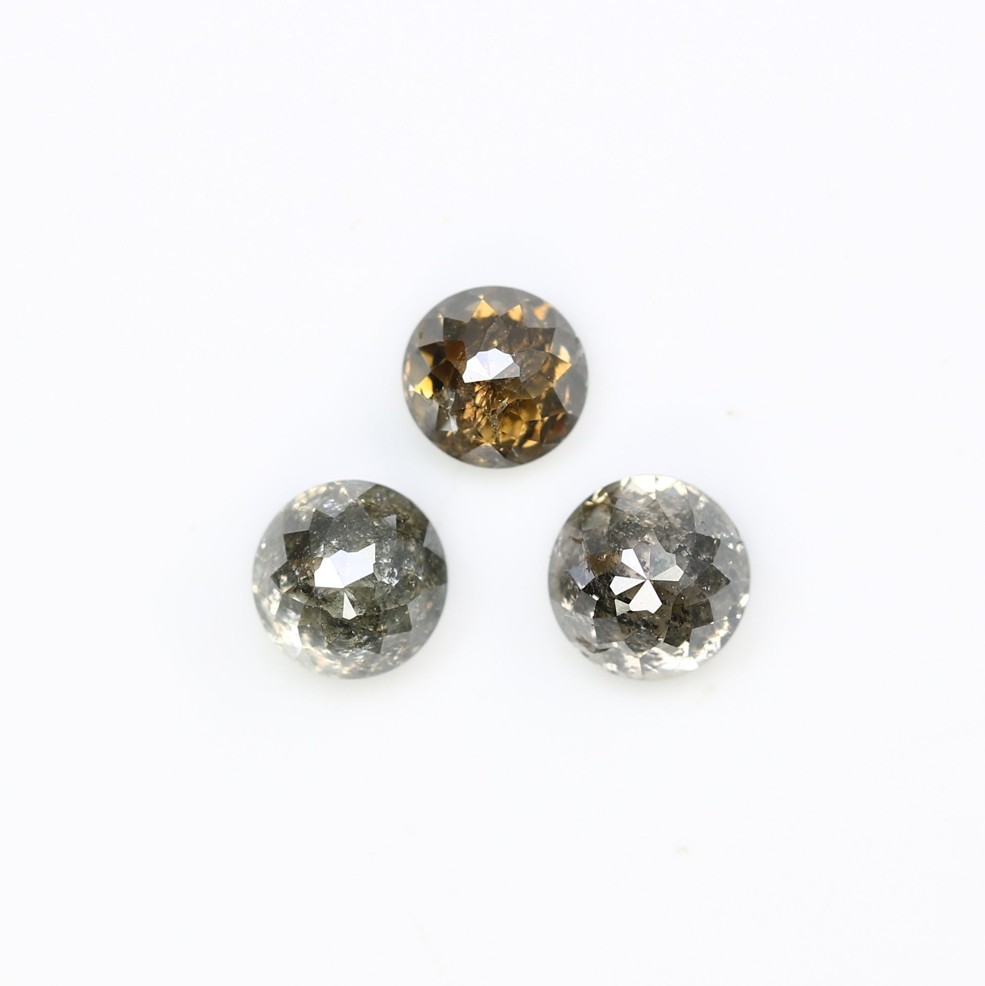 1.17 Carat Brown Color Natural Loose Round Rose Cut Diamond For Galaxy Ring - JayKrishna Diamond