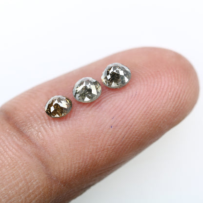 1.17 Carat Brown Color Natural Loose Round Rose Cut Diamond For Galaxy Ring - JayKrishna Diamond
