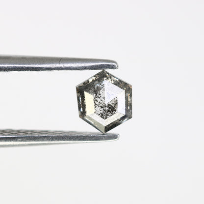 0.29 Carat Hexagon Cut Loose Salt and Pepper 4.80 MM Diamond – Perfect for Engagement Rings | Unique Hexagon Salt and Pepper Diamond - JayKrishna Diamond