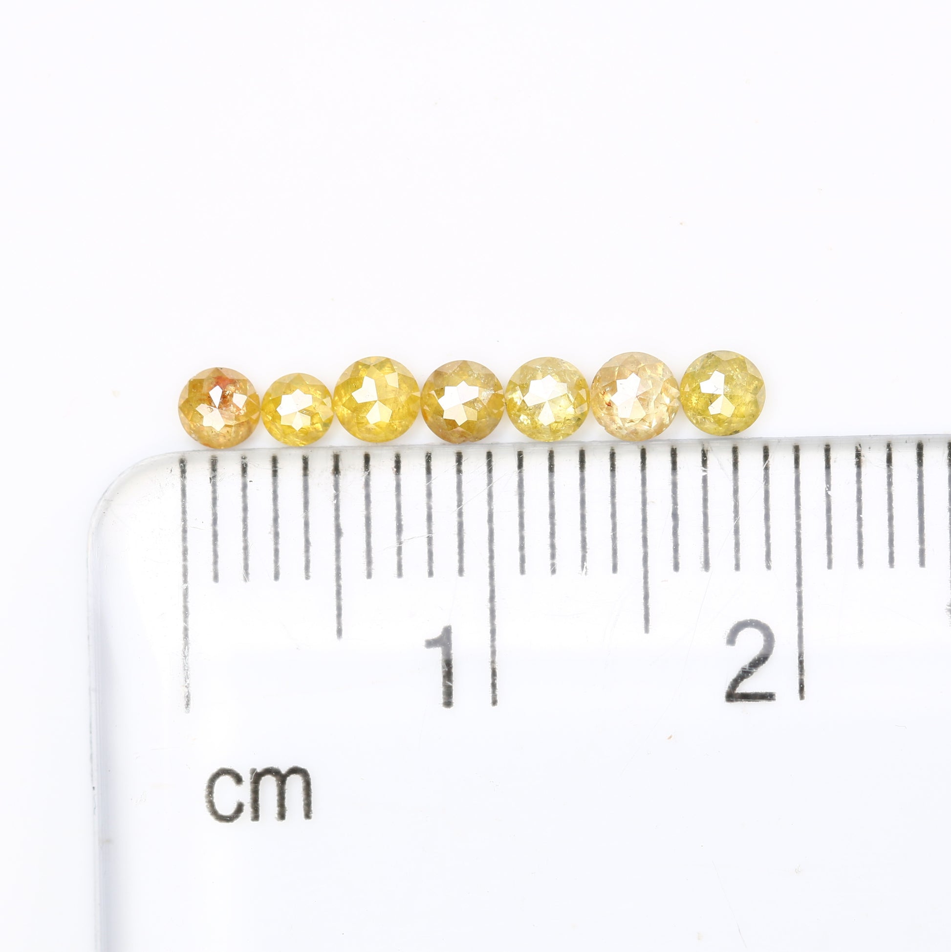 0.70 Carat Round Rose Cut Diamond Fancy Yellow Color Natural Diamond For Wedding Ring - JayKrishna Diamond