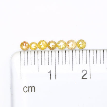 0.70 Carat Round Rose Cut Diamond Fancy Yellow Color Natural Diamond For Wedding Ring - JayKrishna Diamond