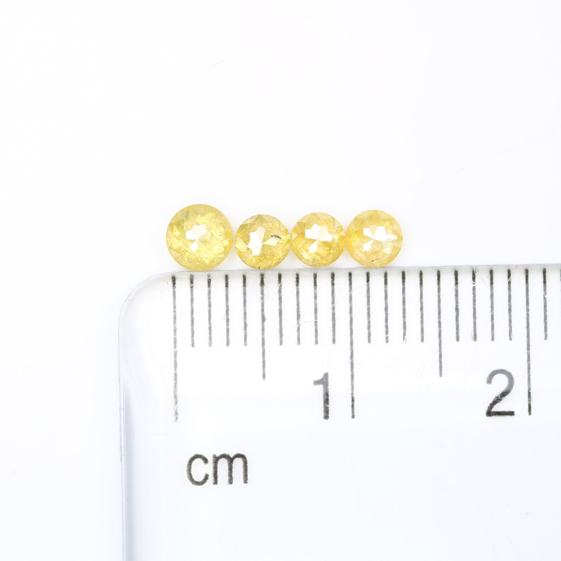 0.74 Carat Round Shape Rose Cut Yellow Color Natural Polished Diamond For Wedding Ring - JayKrishna Diamond