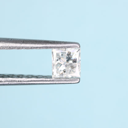 0.22 CT Salt and Pepper Princess Shape Diamond – Ideal for Engagement Rings - JayKrishna Diamond