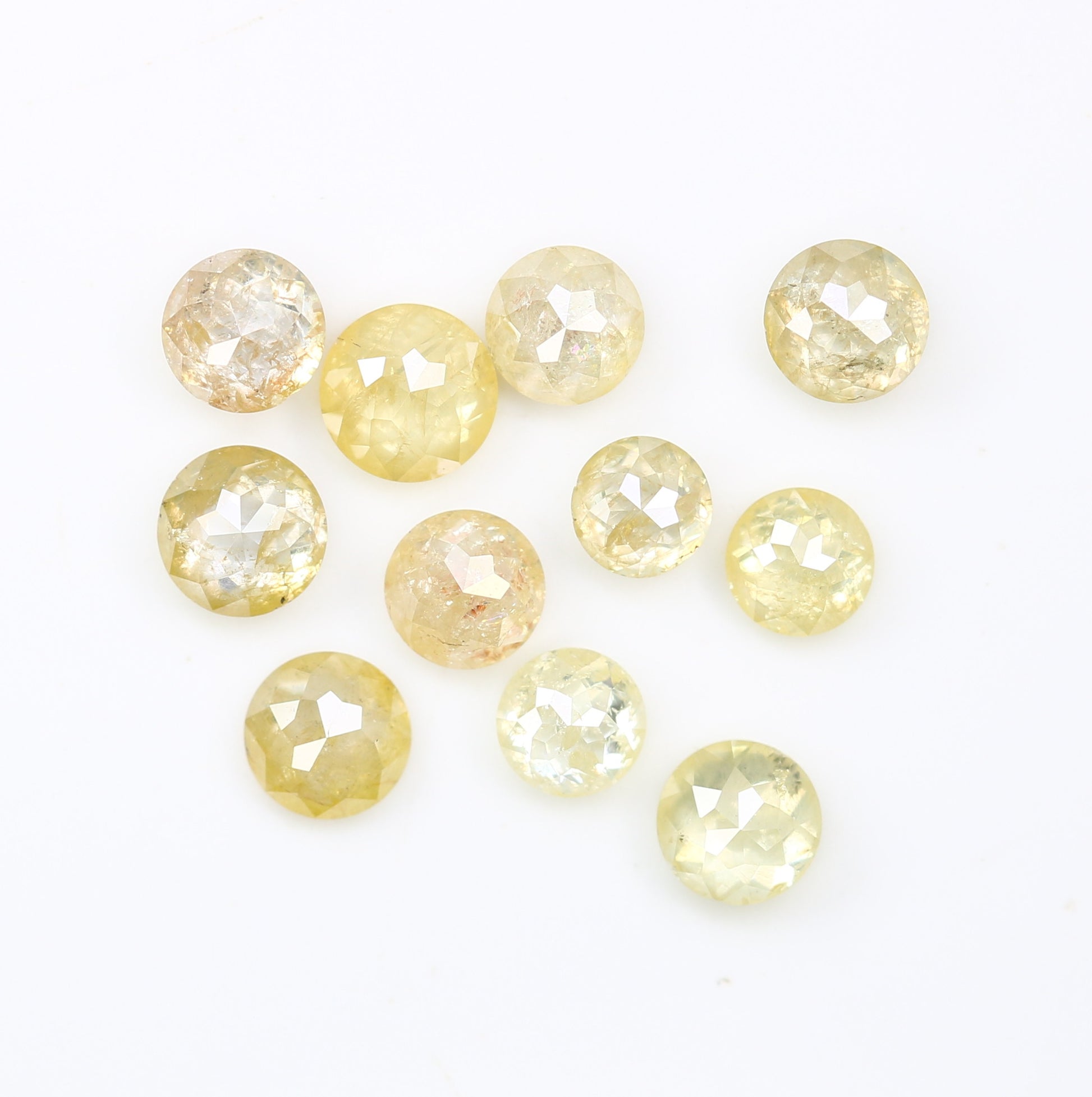 1.84 Carat Light Yellow Color Natural Loose Antique Rose Cut Diamond For Wedding Ring - JayKrishna Diamond